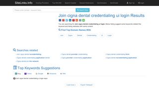 Join cigna dental credentialing ui login Results For Websites Listing