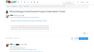 Official Kellogg's Family Rewards Program Codes Master Thread ...