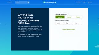 Sign Up | Khan Academy
