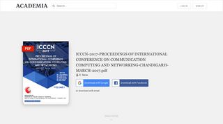 ICCCN-2017-PROCEEDINGS OF INTERNATIONAL CONFERENCE ...