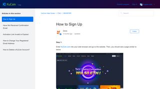 How to Sign Up – KuCoin Help Center