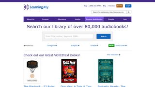 Browse Audiobooks | LearningAlly.org