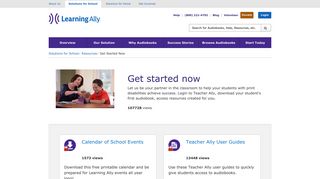 Educator Resouces: Get Started Now - Learning Ally