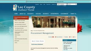 Procurement Management - Lee County