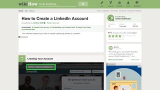 How to Create a LinkedIn Account (with Pictures) - wikiHow