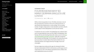 Four reasons why so many German singles use LOVOO | Dating Insider