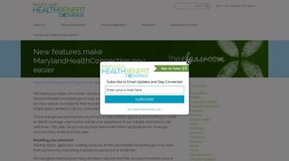 New features make MarylandHealthConnection.gov easier - Maryland ...