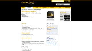 Maybank2u.com - Maybank2u Mobile