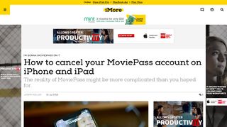 How to cancel your MoviePass account on iPhone and iPad | iMore