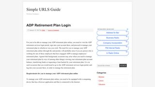 www.mykplan.com - ADP Retirement Plan Login - Simple URLS Guide