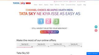 Tata Sky: Best DTH(Direct To Home) Service Provider in India