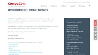 easyHR-Former eXcell Contract Associates | CompuCom