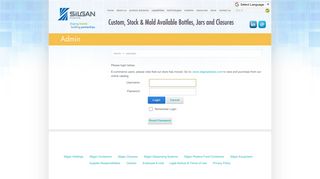 User Login | Silgan Plastics, Inc.