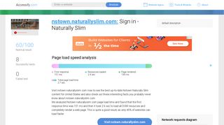 Access nstown.naturallyslim.com. Sign in - Naturally Slim