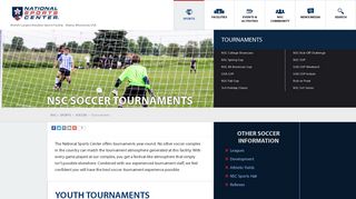 NSC Soccer Tournaments - National Sports Center