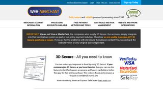 3D secure, Verified by Visa, MasterCard SecureCode, American ...