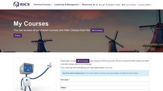 My Courses | RICS Online Academy