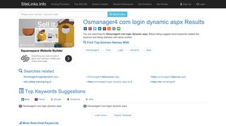 Osmanager4 com login dynamic aspx Results For Websites Listing