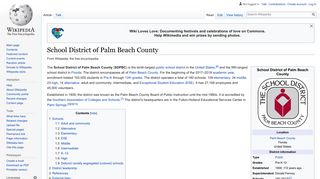School District of Palm Beach County - Wikipedia