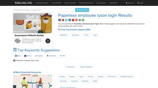 Paperless employee tyson login Results For Websites Listing