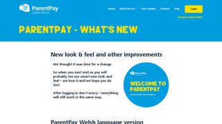 ParentPay - what's new - ParentPay