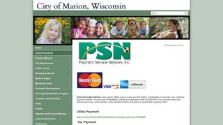 Online Payments - City of Marion, Wisconsin