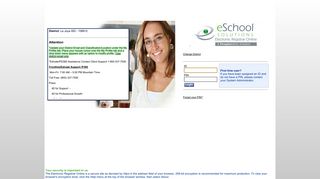 eSchool Solutions, Inc. Electronic Registrar Online - Log On