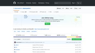 GitHub - phpmyadmin/phpmyadmin: A web interface for MySQL and ...