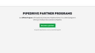 Pipedrive partner programs | Pipedrive