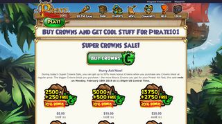 Buy Crowns And Get Cool Stuff | Pirate101 The Pirate Game