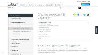 Creating an Account & Logging In - Qualtrics Support