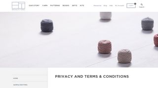 Privacy and Terms & Conditions - Brooklyn Tweed