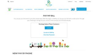 Recology Auburn Placer Bill Pay - Login or Sign Up