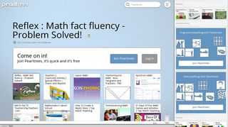 Reflex : Math fact fluency | Pearltrees