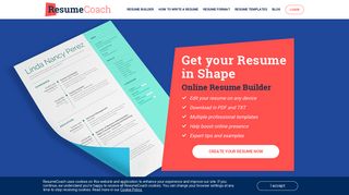 ResumeCoach | Online Resume Builder