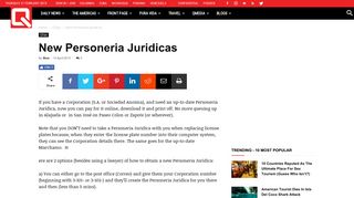 New Personeria Juridicas | Q Costa Rica