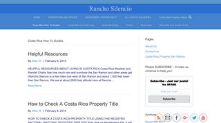 Costa Rica How To Guides Archives - Rancho Silencio