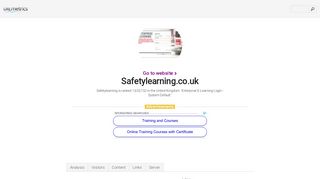 www.Safetylearning.co.uk - Enterprise E-Learning Login - urlm.co.uk