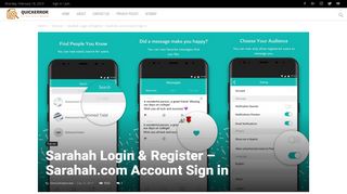 Sarahah Login & Register - Sarahah.com Account Sign in - QuickError