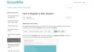 How to Register a New Student – SchoolMint