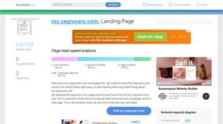 Access my.segrocers.com. Landing Page