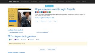 Https sistemlms nestle login Results For Websites Listing - SiteLinks.Info