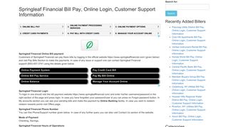 Springleaf Financial Bill Pay, Online Login, Customer Support ...