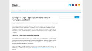 Springleaf Login - Springleaf Financial Login - www.springleaf.com ...