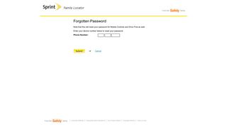 Sprint Family Locator - Forgot Password
