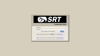 SRT Collaboration Suite Log In