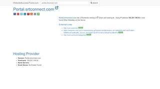 Portal.srtconnect.com Error Analysis (By Tools) - Website Success Tools