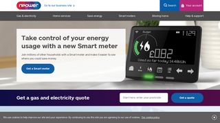 Gas & electricity energy suppliers for home or business | npower