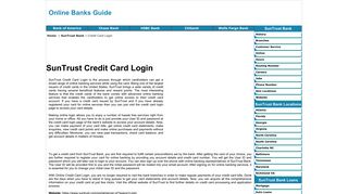 SunTrust Credit Card Login - Online Banks Guide