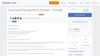 Learning Management System - Moodle - PeoplePerHour.com